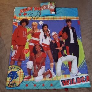 High School Musical sleeping bag and pillow